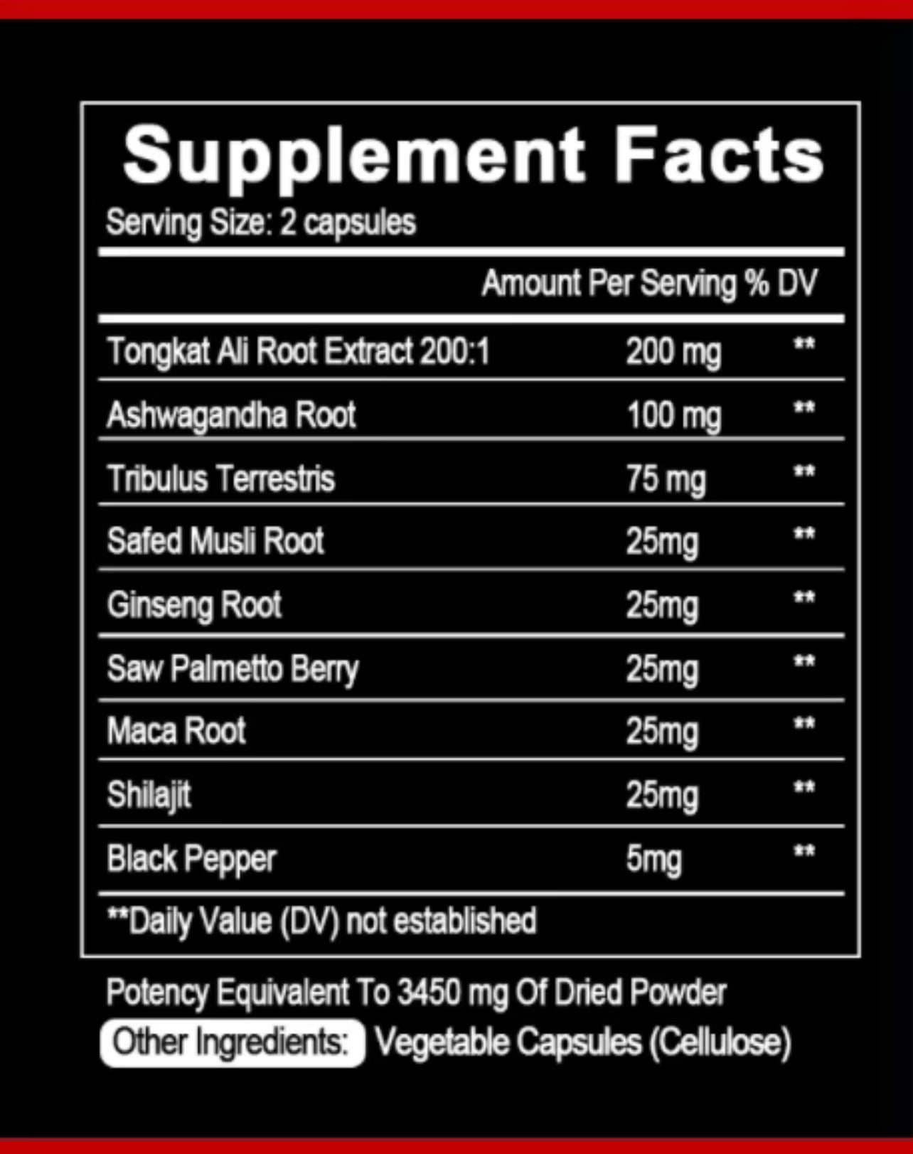 Organic tongkat ali capsule